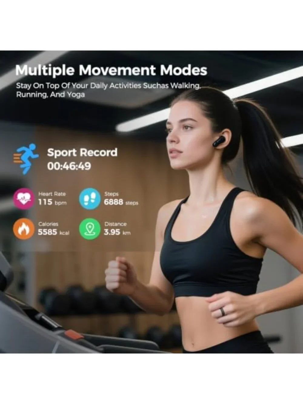 Stylish Health & Fitness Tracker Ring for Men & Women - Smart Wellness Jewelry